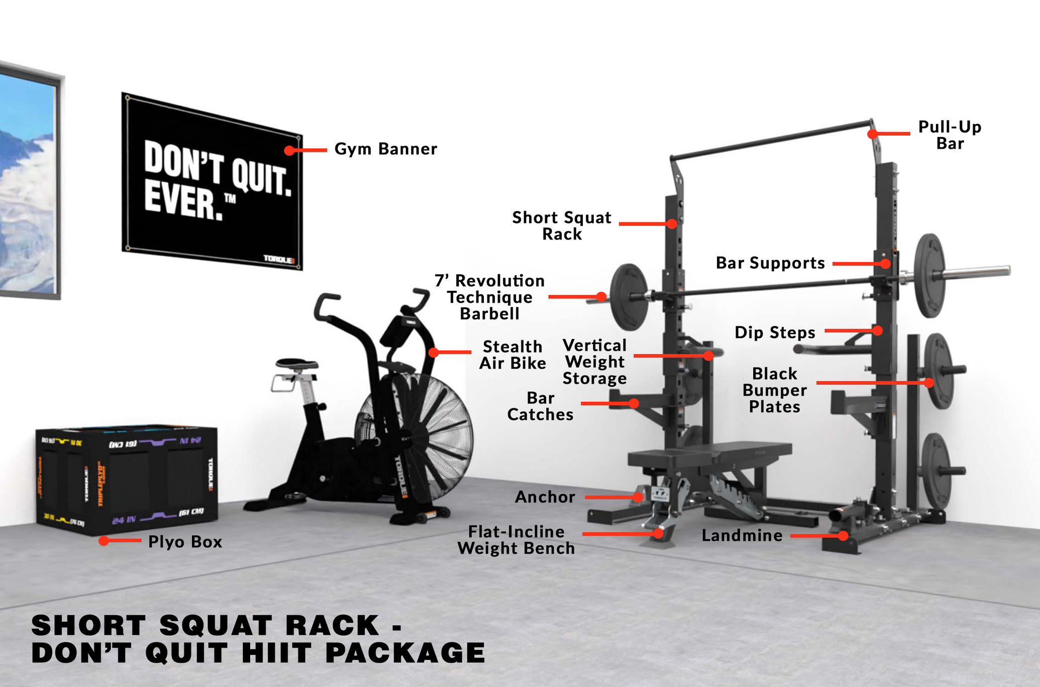 Short Squat Rack - Don't Quit HIIT Package